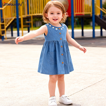Dječja haljina za djevojčice — princes stil, materijal pamuk i lan, podstava od lana, za uzrast 3–8 godina, proljeće 2025