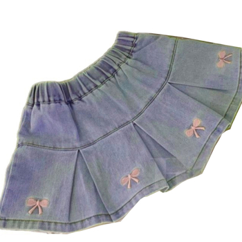 Dječja A‑linijska suknja, pamuk, vanjska 80% pamuka, podstava 51–70% pamuka, za djevojčice od 3 do 8 godina, proljeće.