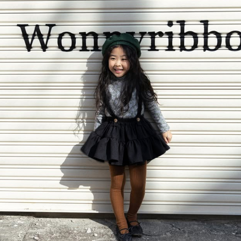 Kétoldalas viselhető denim ruha gyerekeknek, pántos, Cake szoknya, 90% pamut, 3–8 éveseknek (100–140 cm)