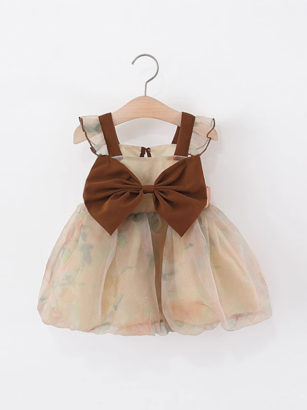 Gyerekeknek szóló ruha – hercegnő stílus, pamut, 95% tartalom, 1–3 éveseknek, 2025 nyár