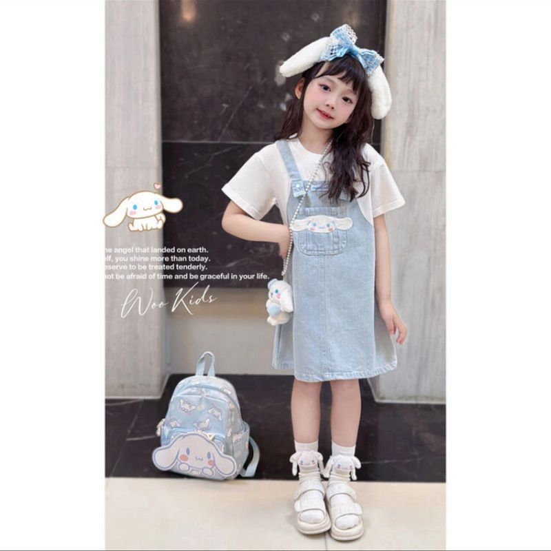 Gyerekeknek készült pamutpántos szoknya, édes stílus, 8 évnél idősebbeknek, nyárra