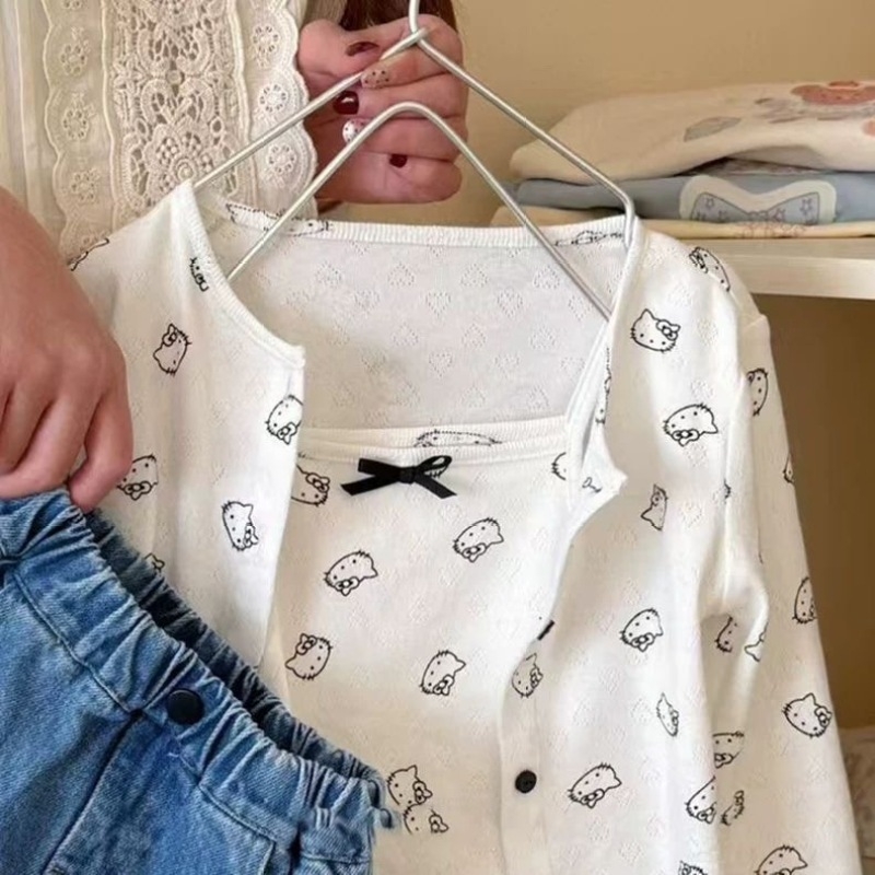 Koreai stílusú denim miniszoknya lányoknak, cartoon mintával, nyár 2025, 3–8 éveseknek (100–140 cm), anyagösszetétel 50%