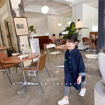 Lányok denim szoknya - Laza szabás, 90% pamut, tavasz, 3-8 évesek