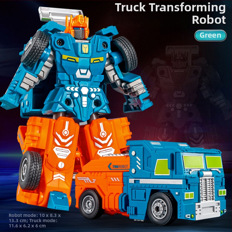 DIY robota automobiļa transformējošais modelis – plastmasas auto modelis ar inerces vadību, simulēts militārais transports