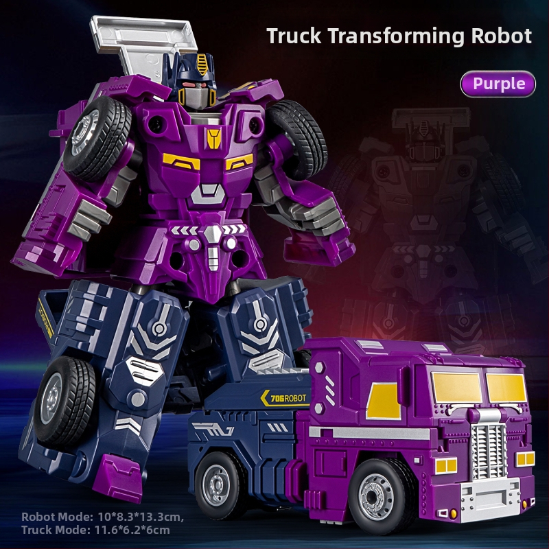 DIY robota automobiļa transformējošais modelis – plastmasas auto modelis ar inerces vadību, simulēts militārais transports