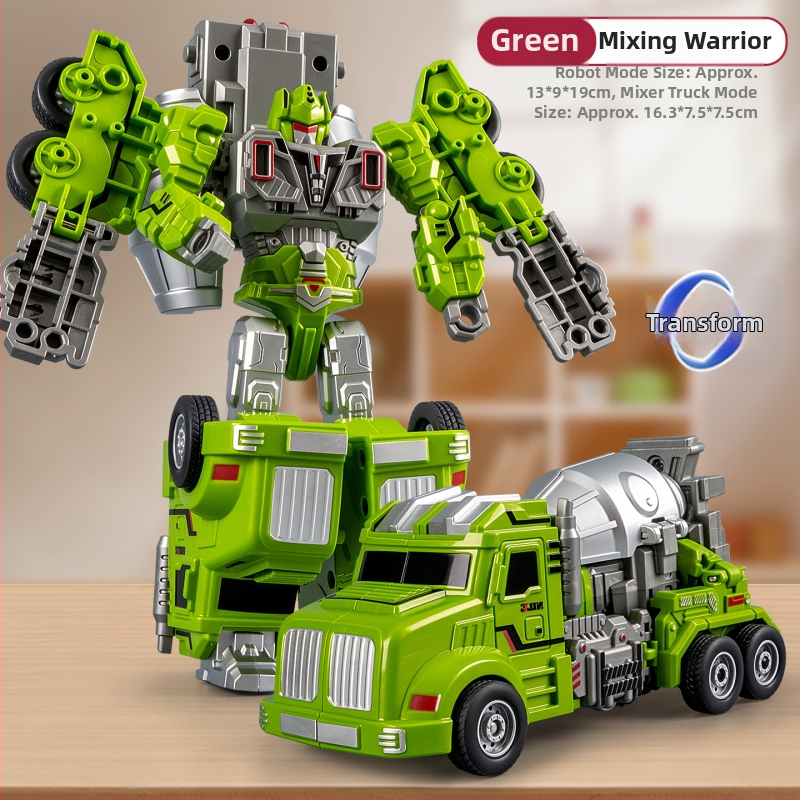 DIY robota automobiļa transformējošais modelis – plastmasas auto modelis ar inerces vadību, simulēts militārais transports