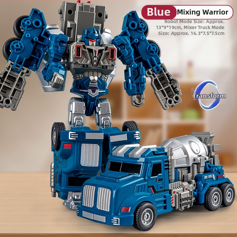 DIY robota automobiļa transformējošais modelis – plastmasas auto modelis ar inerces vadību, simulēts militārais transports