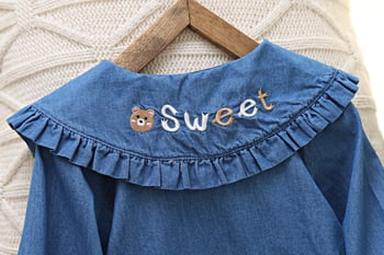 Dječja haljina princeza od pamuka 95% - za dob 3–8 godina - proljeće i jesen - meka obrada