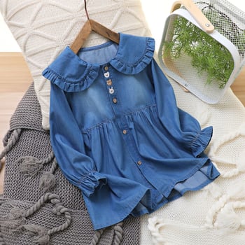 Dječja haljina princeza od pamuka 95% - za dob 3–8 godina - proljeće i jesen - meka obrada