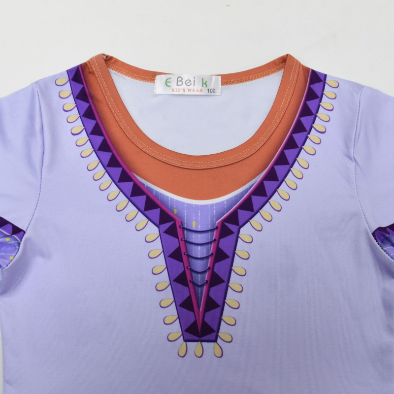 Lányoknak szóló cosplay hercegnő ruha cartoon digitális nyomással, 100% poliészter, tavasz, 8+ éves gyerekeknek