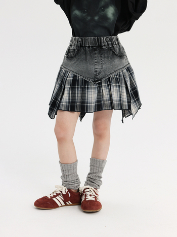 Gyerekeknek szóló szoknya - Nyár 2025, lányoknak, street/hip-hop stílus, fő anyag: pamut 87%, bélés: pamut 81–90%, márka Pudding Haru