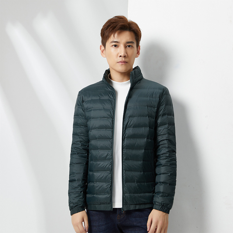 Unisex jakna s kačjim perjem, dvostruki dizajn, stojeći ovratnik, zatvarač