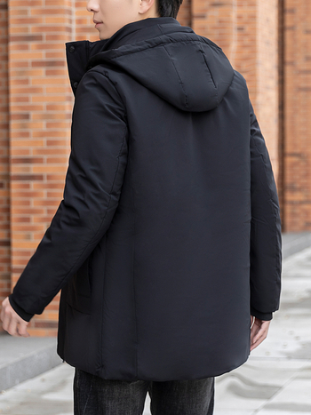 Μπουφάν με αποσπώμενο εσωτερικό επένδυση, γέμισμα από πάπιες πούπουλα 90%, μεσαίου μήκους, ανθεκτικό στον άνεμο και στο κρύο (-20 έως -5 °C)