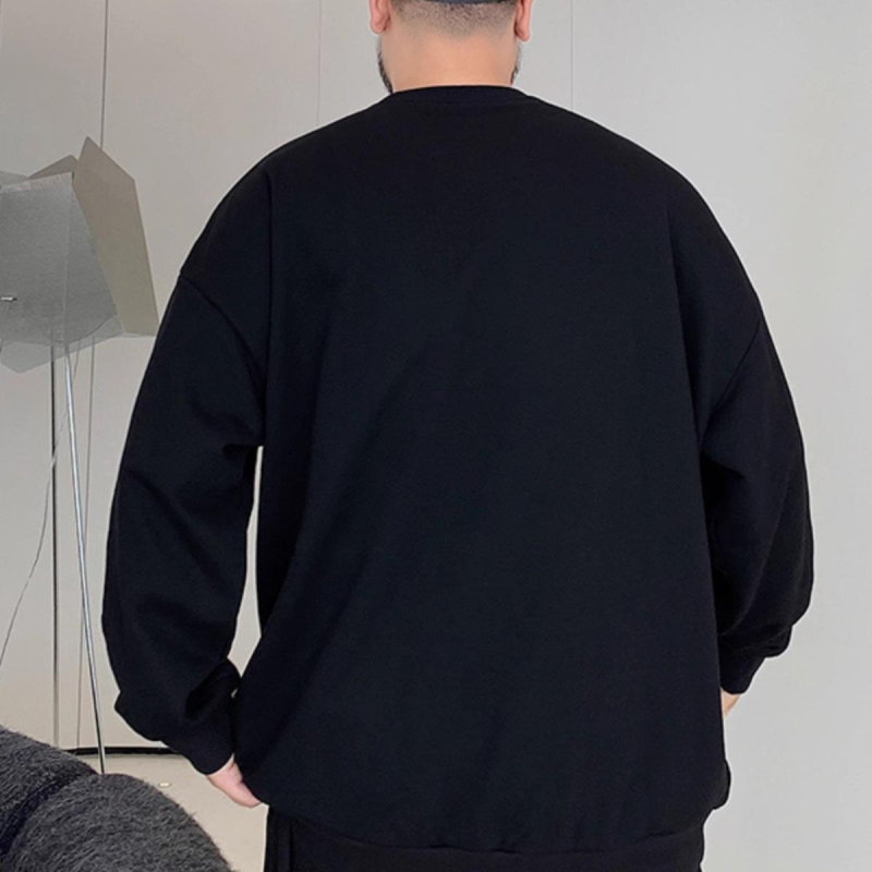 Široka mikina s fleece podstavom, okrugli izrez, dugi rukavi, poliester, dizajn kolaž/šivanje i trodimenzionalne patch džepove