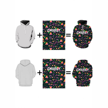 Ανδρικό φούτερ με κουκούλα, χαλαρή γραμμή, στρογγυλός λαιμός, ψηφιακή εκτύπωση, πολυεστέρας 96%+