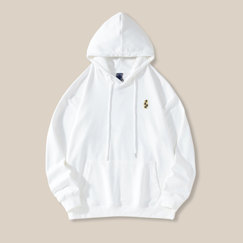 Hanorac tricotat cu broderie koi, bumbac 96%+, tricot gros, guler rotund, mâneci lungi