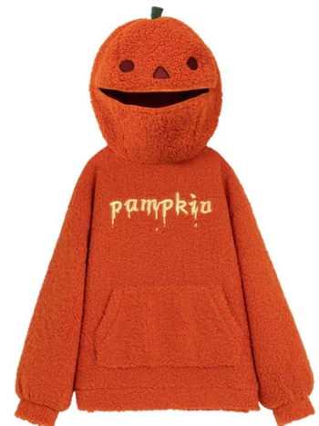 Hooded fleece pulover s zipom, print dizajn, slobodan kroj, poliester