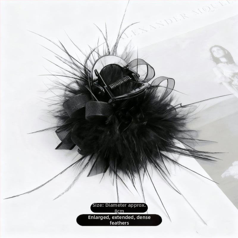 Hajcsat tollas díszítéssel – Szuper Tündér Stílus, kézzel készített fejfedő kiegészítő (Anyag: Tollak; Stílus: Szuper Tündér Tollas; Gyártás: Kézzel készített; Kategória: Fejfedő kiegészítő)