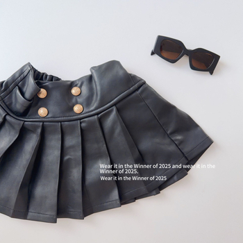 Meitenēm ziemas džinsa plisētā svārka — Korejas versija; ārējais audums ar enzīmu mazgāšanu (60% kokvilna); iekšējā odere no kokvilnas; vecuma grupa 3–8 gadi