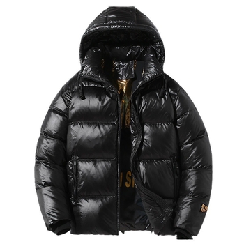 Išorinis žieminis švarkas su gobtuvu, laisvas kirpimas, stora medžiaga, priekinis užtrauktukas, Silk Cotton audinys