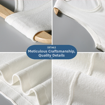 Мъжки спортен потник без ръкави – свободна кройка, модел с гладък дизайн, плат от бамбуково влакно с 76,5% вискоза, за тренировки, лято 2025