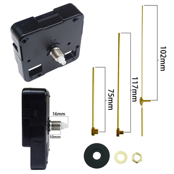 Mosazni pokazivač s tihim kvarcnim pogonom BLADO, bakreni cilindrični jezgra sata, DIY set