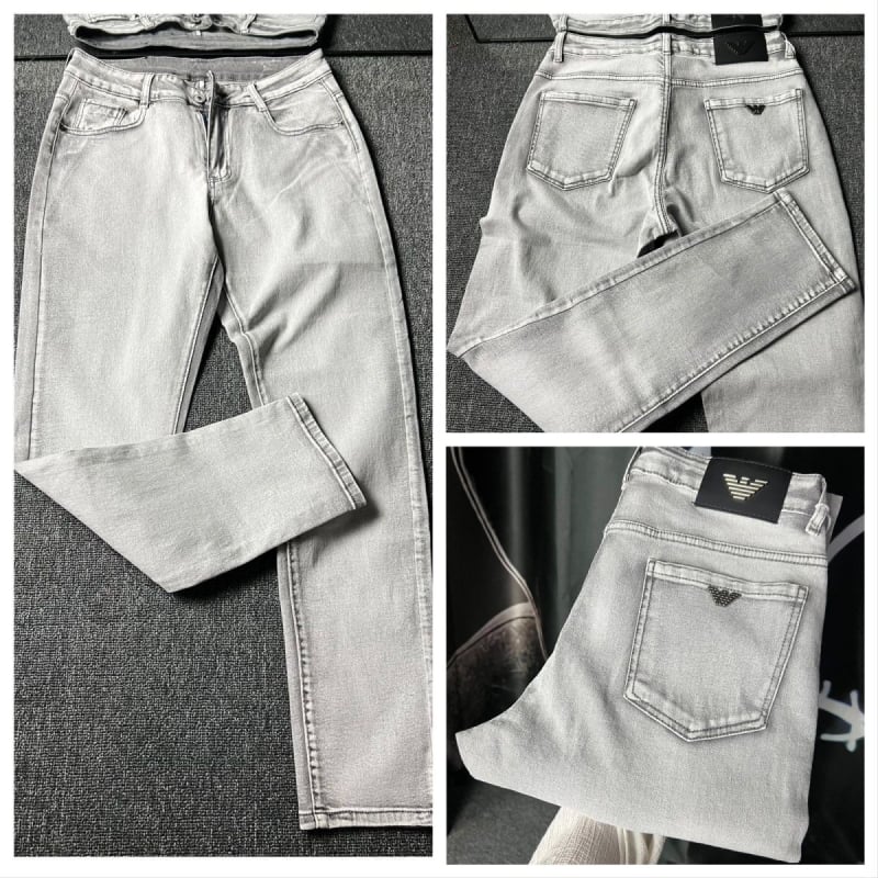 Blugi bărbați cu design triunghi, croială slim straight casual (talie dublă; fermoar cu bandă; catifea texturată; țesătură poliester; patru sezoane)
