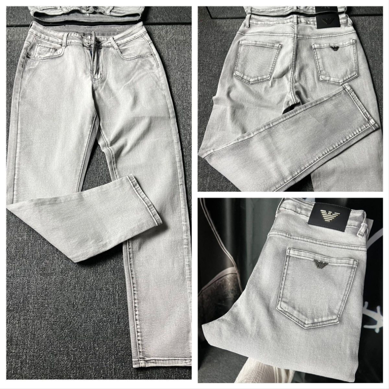 Blugi bărbați cu design triunghi, croială slim straight casual (talie dublă; fermoar cu bandă; catifea texturată; țesătură poliester; patru sezoane)
