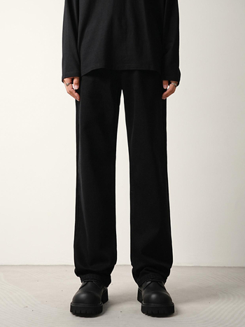 Jeans bărbați cu croială largă și micro-flare, căptușiți cu fleece, talie medie, nasturi în față, croială dreaptă