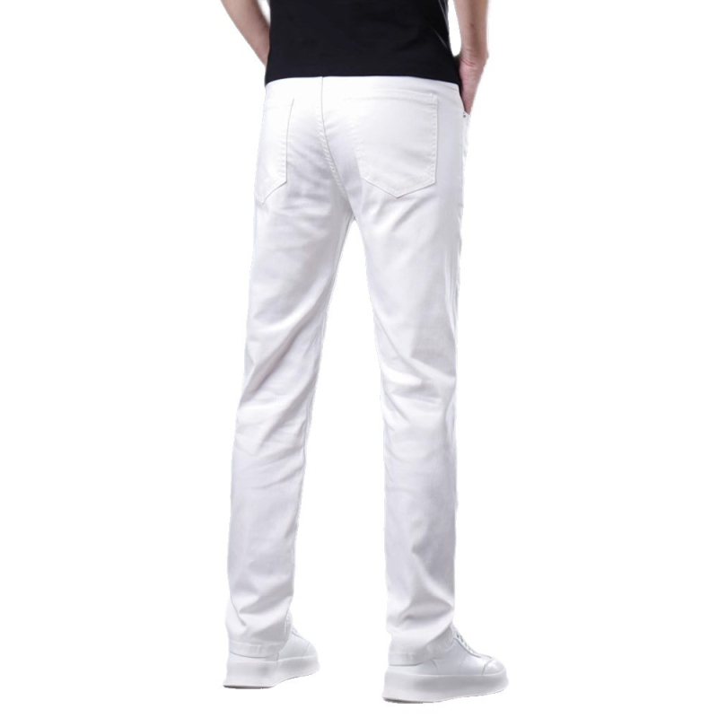 Jeans croială dreaptă, denim din bumbac, talie medie, închidere cu fermoar