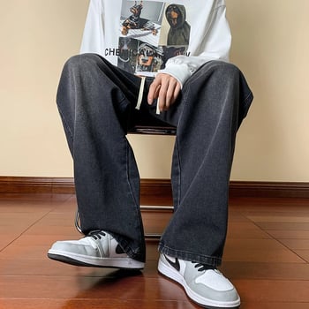 Jeans - retro croială dreptunghiulară, croială lejeră, fermoar, talie medie, pantaloni lungi (material Chenille cu păr de iepure)