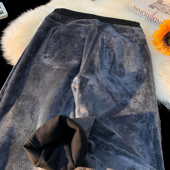 Vyriniai džinsai laisvo kirpimo, vidutinė talija, fleece pamušalas, Amerikos retro stilius, kasdieniam nešiojimui