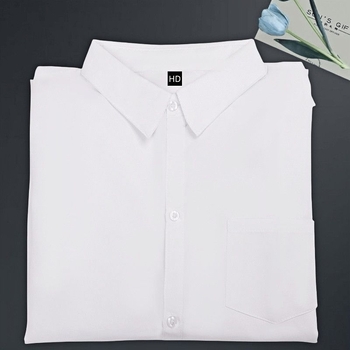 Muška košulja s dugim rukavima, stojeći ovratnik, labav kroj, jednobojna, glavno vlakno: 96% lan, otporna na habanje, pogodna za poslovne i svatbene prilike, proljeće 2025