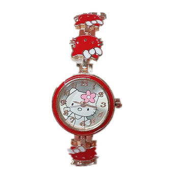 Ženski sat s mačjim narukvicom – Quartz mehanizam, brojčanik 23 mm, metalno kućište, narukvica od legure
