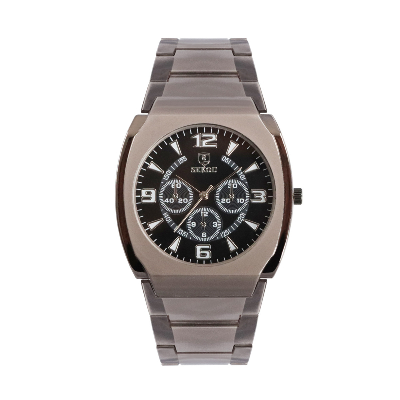 Kvarcni analogni sat, promjera 42 mm, kućište od legure, kaiš od legure, pokret modela 68