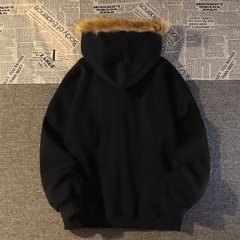 Ženski kardigan s kapuljačom i zatvaračem, širok kroj, polo ovratnik, spandex materijal, duljina 50–65 cm