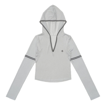 SMFK Future Star Pleteni hoodie s kapuljom i zatvaračem, dugi rukavi, lagana pamukova smjesa, jednobojna