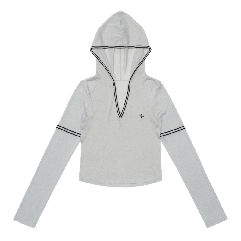 SMFK Future Star Pleteni hoodie s kapuljom i zatvaračem, dugi rukavi, lagana pamukova smjesa, jednobojna