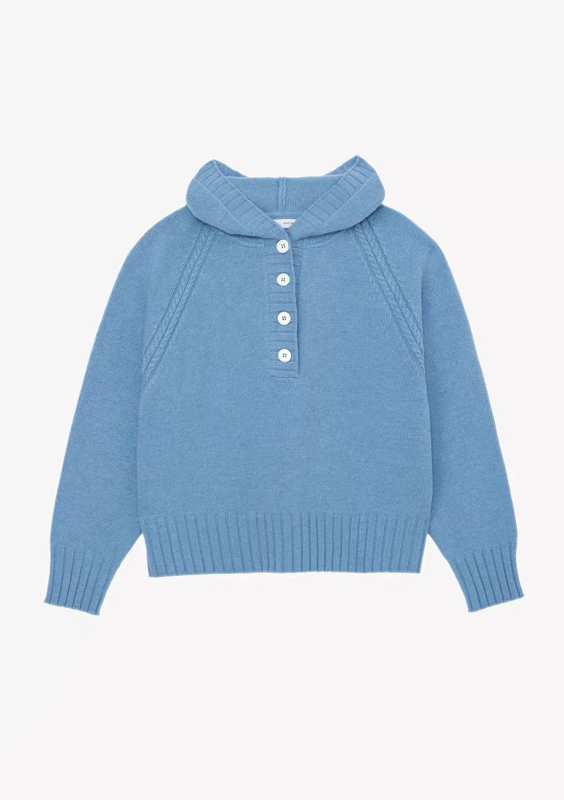 Ženski vuneni pulover s kapuljom, korejski stil, slobodan kroj, dugi rukavi