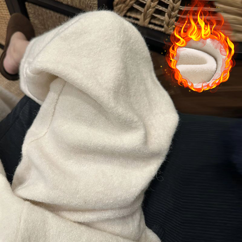 Nėščiųjų žieminės plačios kelnės, šiltos, aukštas juosmuo, medvilnės-poliesterio mišinys 95%+, tankus audinys