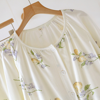 Nėštumo ir žindymo kardiganas – 100% medvilnė, ilgos rankovės, namų drabužiai po gimdymo, tinkamas pavasariui ir rudeniui