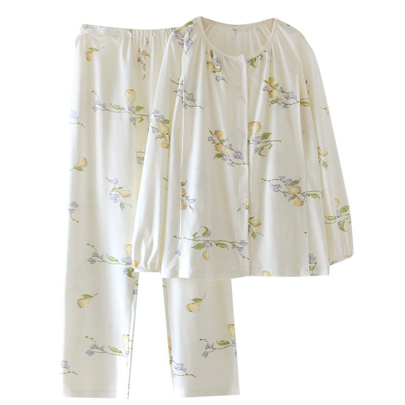 Nėštumo ir žindymo kardiganas – 100% medvilnė, ilgos rankovės, namų drabužiai po gimdymo, tinkamas pavasariui ir rudeniui