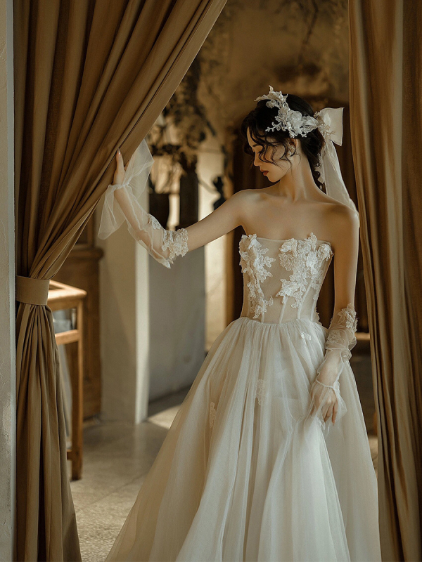 Rochie de seară fără bretele, fără mâneci, croială Slim Fit, talie medie, poliester