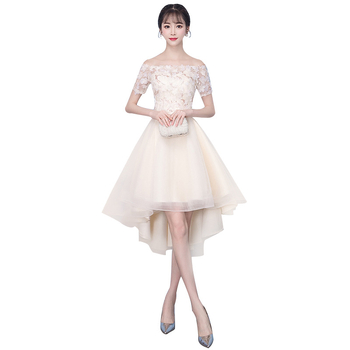 Вечерна рокля с А-линия и висока талия, ръкави 3/4, средна дължина на полата — Пролет 2025