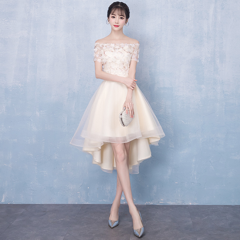 Вечерна рокля с А-линия и висока талия, ръкави 3/4, средна дължина на полата — Пролет 2025