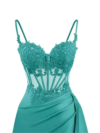 Rochie de seară din plasă cu broderie, fără mâneci, decolteu adânc în V, lungă, material poliester