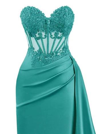 Rochie de seară din plasă cu broderie, fără mâneci, decolteu adânc în V, lungă, material poliester