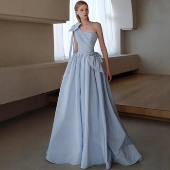 Večernja haljina, A-linijski kroj, visok struk, bez rukava, duga haljina, tkanina 30-50%