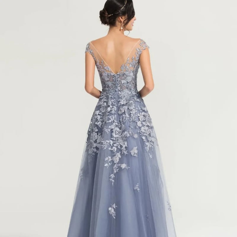 Νυχτερινό φόρεμα Α-γραμμή, χωρίς μανίκια, μακριά φούστα, ψηλή μέση, πολυεστέρας 70–80%