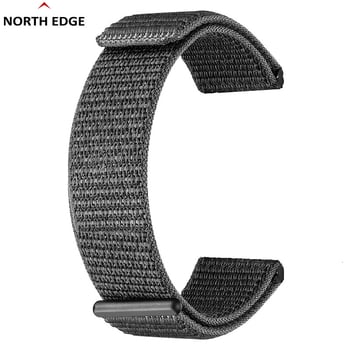 Curea de ceas North Edge din nylon cu plasă țesută, ușoară și respirabilă, închidere Velcro, compatibilă cu Alps Terrax